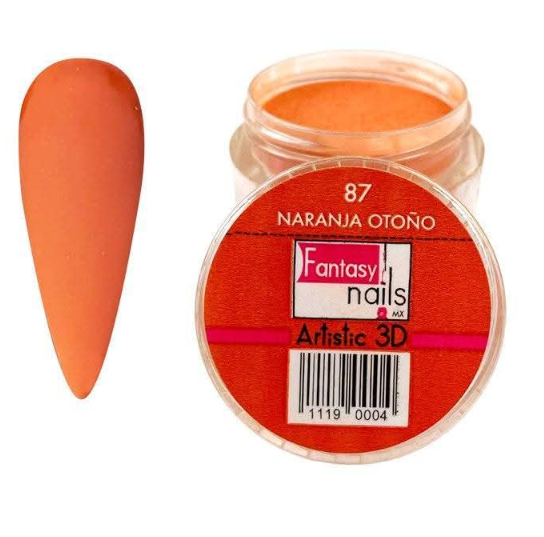 ACRILICO #87 NARANJA OTOÑO FANTASY NAILS